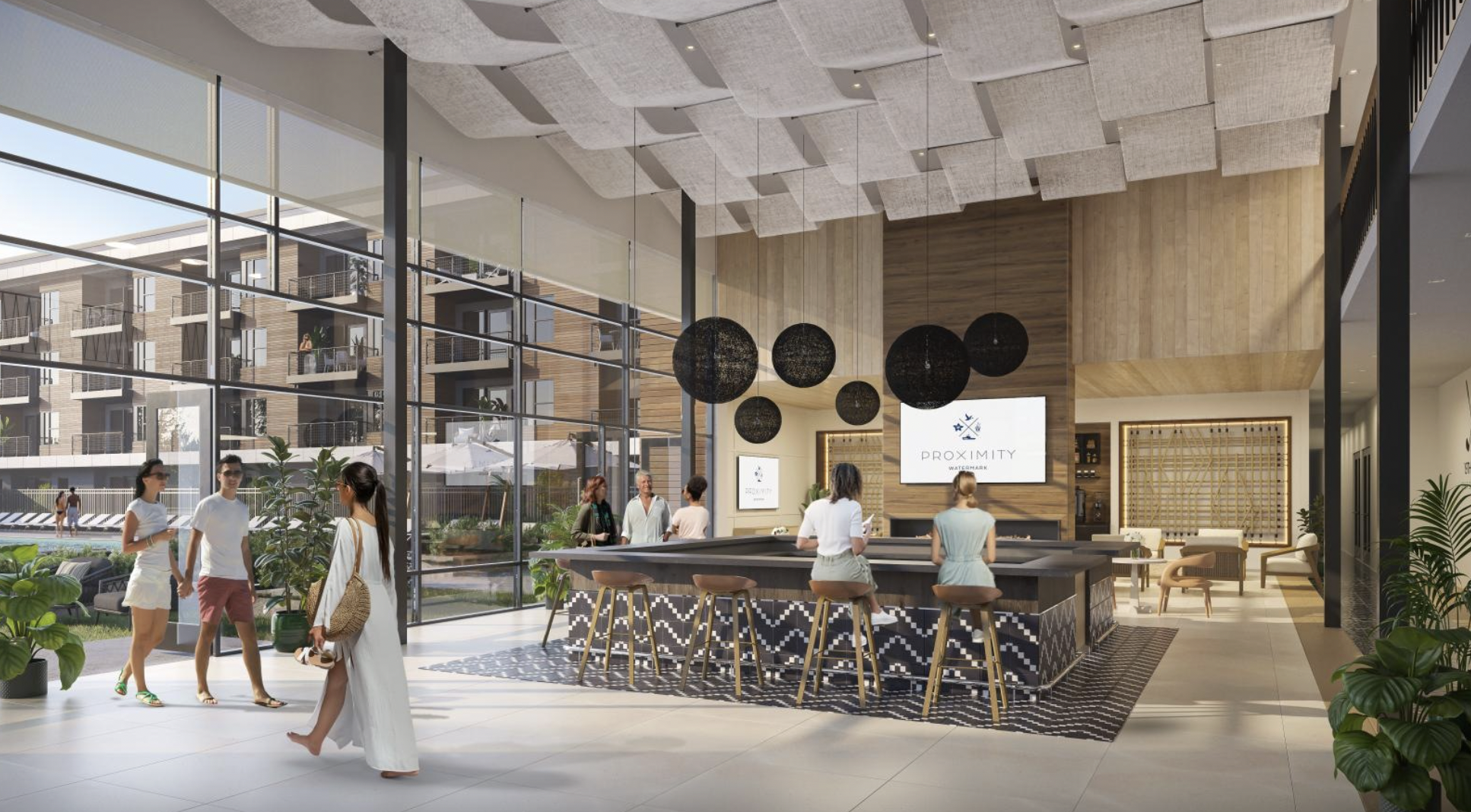 Proximity at Watermark — resort-style lobby and bar